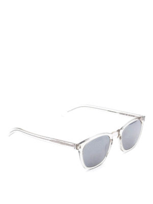 SAINT LAURENT: sunglasses - SL 28 Slim mirrored lens sunglasses