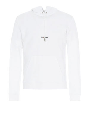SAINT LAURENT: Felpe e maglie - Felpa con cappuccio e logo davanti