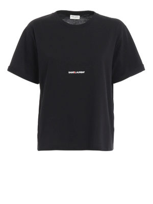 SAINT LAURENT: Camisetas - Camiseta - Negro