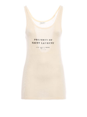 Saint Laurent: Tops & Tank tops - Property of Saint Laurent wool top