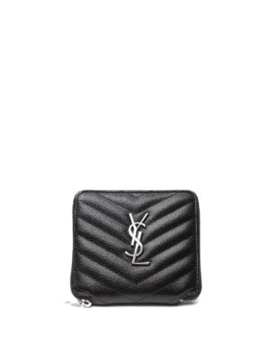 SAINT LAURENT: Portemonnaies und Geldbörsen - Portemonnaie - Schwarz