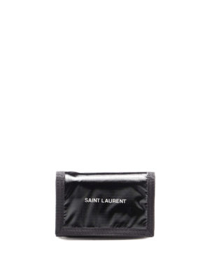 SAINT LAURENT: wallets & purses - Nuxx nylon logo bifold wallet