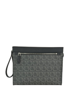 SALVATORE FERRAGAMO: pochette - Busta porta documenti Gancini