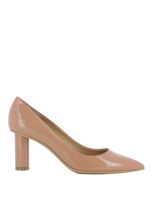 SALVATORE FERRAGAMO: scarpe décolleté - Décolleté Badia 70 in vernice rosa