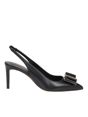 SALVATORE FERRAGAMO: court shoes - Zahir 70 leather slingback pumps
