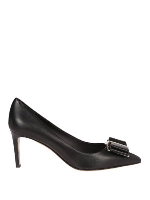 SALVATORE FERRAGAMO: scarpe décolleté - Décolleté Zeri in pelle nera