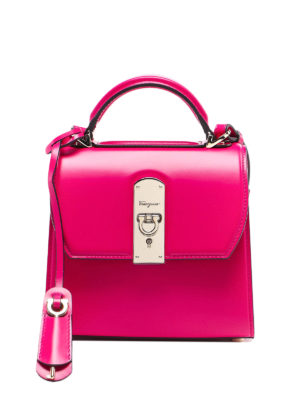 SALVATORE FERRAGAMO: cross body bags - Boxyx small leather handbag