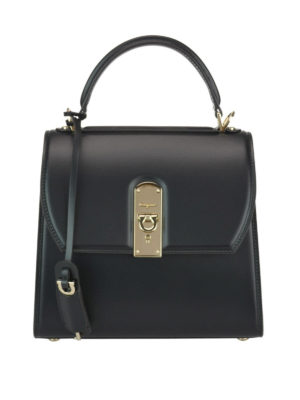 SALVATORE FERRAGAMO: borse a tracolla - Borsa a mano Boxyz in pelle