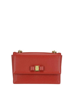 SALVATORE FERRAGAMO: borse a tracolla - Borsa a tracolla Ginny con fiocco Vara