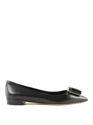 SALVATORE FERRAGAMO: ballerine - Ballerine Zeri in pelle