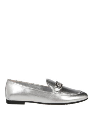 SALVATORE FERRAGAMO: Mocassini e slippers - Mocassini Gancini in pelle laminata