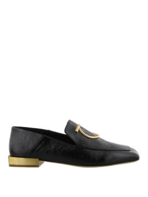 SALVATORE FERRAGAMO: Loafers & Slippers - Lana black calfskin loafers