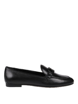 SALVATORE FERRAGAMO: Loafers & Slippers - Trifoglio leather loafers