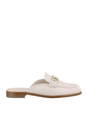 SALVATORE FERRAGAMO: sabot - Sabot in pelle rosa