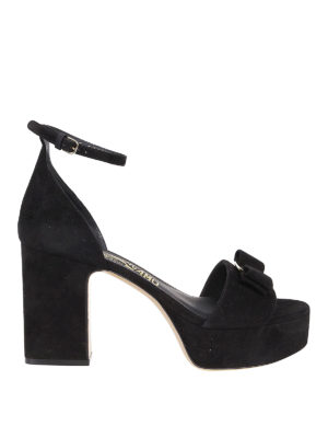 SALVATORE FERRAGAMO: sandals - Eclipse suede sandals