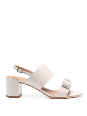 SALVATORE FERRAGAMO: sandals - Giulia patent leather bow sandals