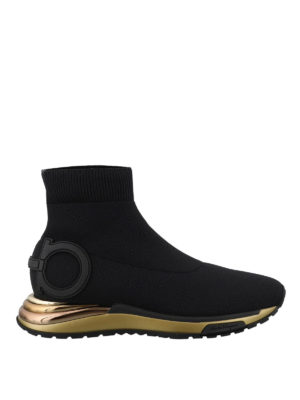 SALVATORE FERRAGAMO: trainers - Gardena tech fabric sock sneaker