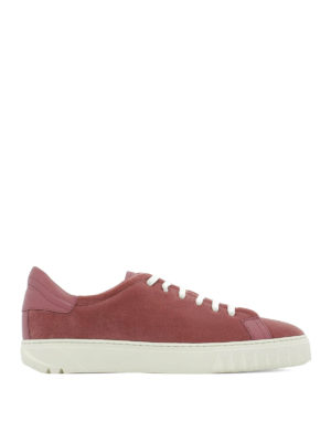 SALVATORE FERRAGAMO: sneakers - Sneaker basse in velluto