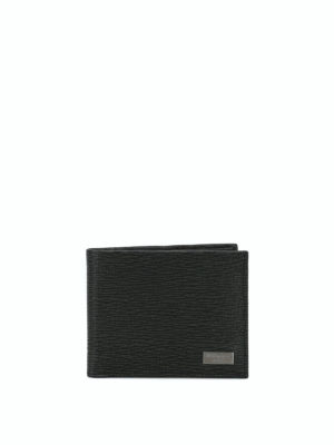 SALVATORE FERRAGAMO: portafogli - Portafoglio bi-fold in pelle stampata