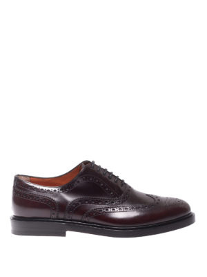 SANTONI: scarpe stringate - Brogue in vitello