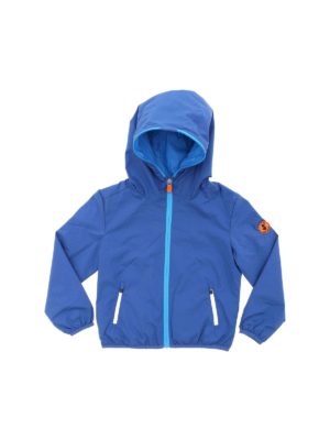 Save The Duck: casual jackets - Blue hooded jacket
