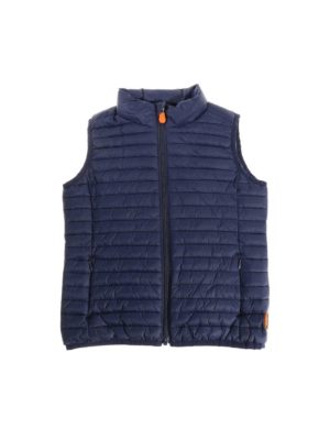 Save The Duck: casual jackets - Blue padded waistcoat