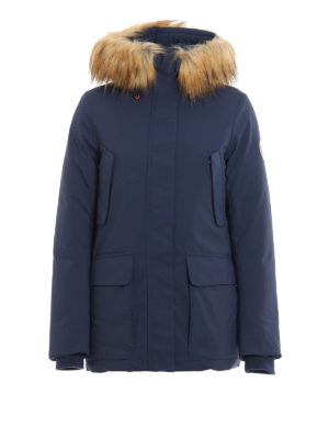 Save The Duck: Lange Daunenmäntel - Daunenmantel - Blau