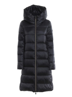 Save The Duck: padded coats - Black hooded padded coat