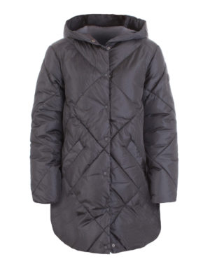 Save The Duck: Lange Daunenmäntel - Daunenmantel - Dunkelgrau