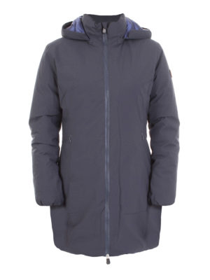 Save The Duck: Lange Daunenmäntel - Daunenmantel - Blau