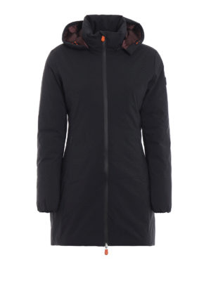 Save The Duck: cappotti imbottiti - Piumino Rainy nero con cappuccio staccabile