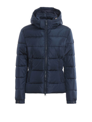 Save The Duck: padded jackets - Water resistant Plumtech® filled blue jacket