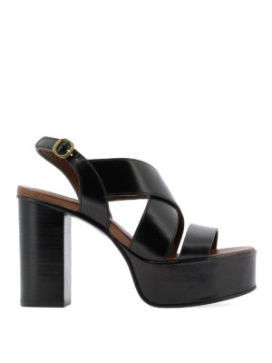 SEE BY CHLOE': sandals - Leather platform sandals