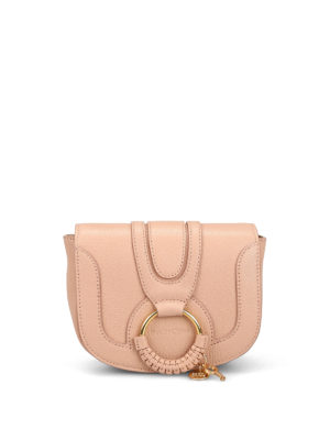 SEE BY CHLOE': borse a spalla - Borsa mini Hana in pelle rosa chiaro