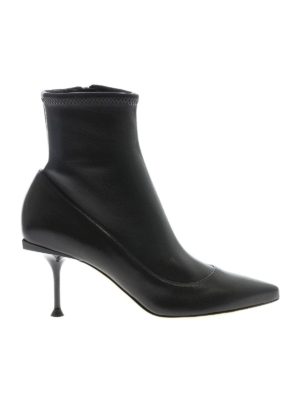 SERGIO ROSSI: ankle boots - Ankle boots with black stiletto heels