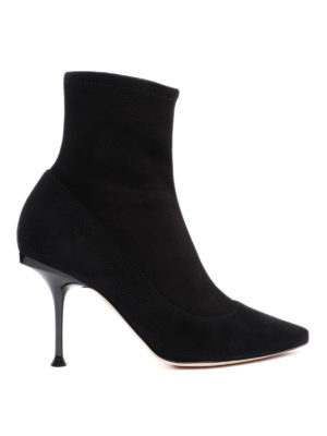 SERGIO ROSSI: ankle boots - Sr Milano black suede ankle boots