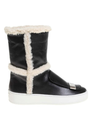 SERGIO ROSSI: tronchetti - Stivaletti Sr1 Addict in montone