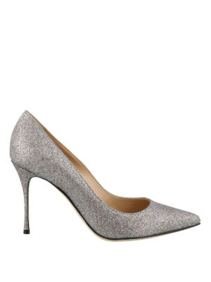 SERGIO ROSSI: scarpe décolleté - Décolleté Godiva in pelle glitterata