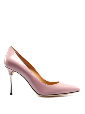 SERGIO ROSSI: scarpe décolleté - Décolleté in vernice rosa