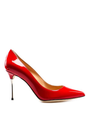 SERGIO ROSSI: scarpe décolleté - Décolleté in vernice rossa