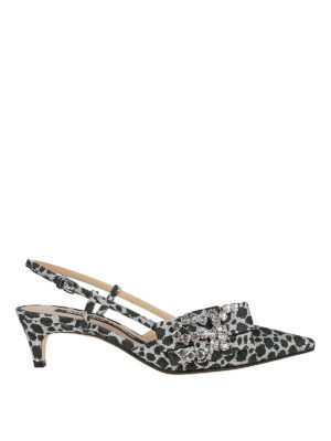 SERGIO ROSSI: scarpe décolleté - Slingback effetto animalier sr Icona