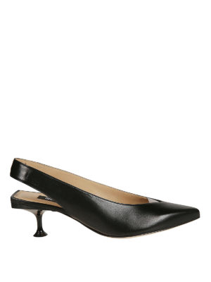 SERGIO ROSSI: scarpe décolleté - Slingback sr Milano in pelle nera