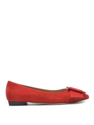 SERGIO ROSSI: Ballerinas - Ballerinas - Rot