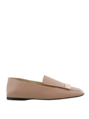 SERGIO ROSSI: Mocassini e slippers - Slipper sr1 in nappa color carne