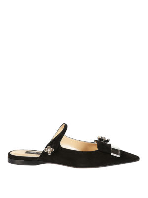 SERGIO ROSSI: Mocassini e slippers - Ballerine open back sr1 in suede