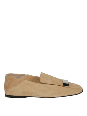 SERGIO ROSSI: Mocassini e slippers - Slipper sr1 in pelle scamosciata