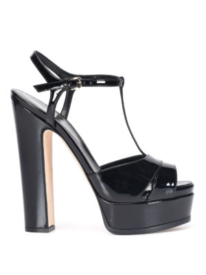 SERGIO ROSSI: sandali - Sandalo in pelle verniciata