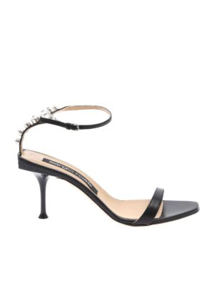 SERGIO ROSSI: sandals - SR Milano 075 sandals in black
