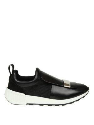 SERGIO ROSSI: trainers - Sr1 Running leather and fabric sneakers
