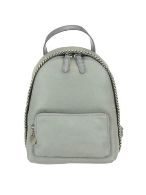 STELLA McCARTNEY: zaini - Zaino mini Falabella grigio chiaro